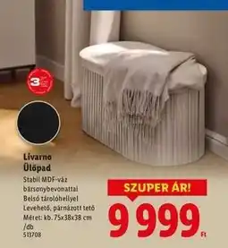 Lidl Livarno Ülőpad ajánlat