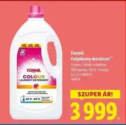 Lidl FORMIL Folyékony mosószer ajánlat
