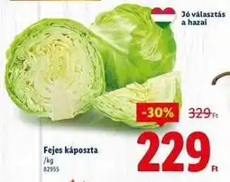 Lidl Fejes káposzta ajánlat