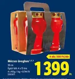 Lidl Mécses üvegben ajánlat