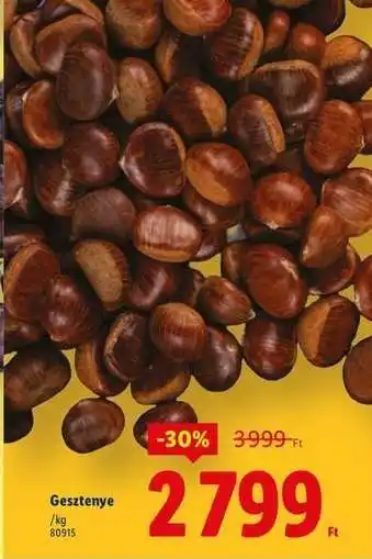 Lidl Gesztenye ajánlat