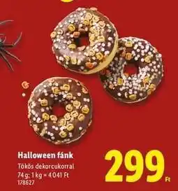 Lidl Halloween fánk ajánlat