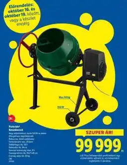 Lidl PARKSIDE Betonkeverő ajánlat