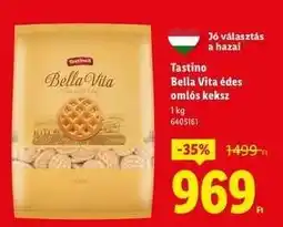 Lidl TASTINO Bella Vita édes omlós keksz ajánlat