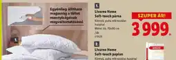 Lidl Livarno Home Soft-touch párna ajánlat