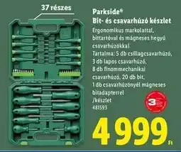 Lidl PARKSIDE Bit- és csavarhúzó készlet ajánlat