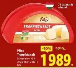 Lidl PILOS Trappista sajt ajánlat