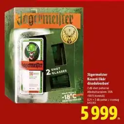 Lidl Jägermeister Keserű likőr díszdobozban ajánlat