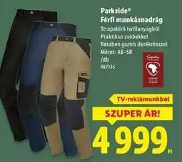 Lidl PARKSIDE Férfi munkásnadrág ajánlat