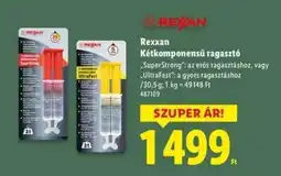 Lidl Rexxan Kétkomponensű ragasztó ajánlat