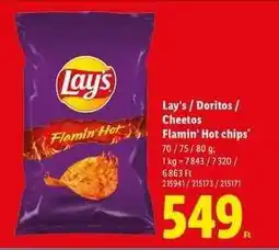 Lidl Lay's / Doritos / Cheetos Flamin' Hot chips ajánlat
