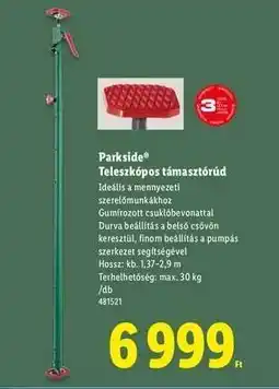 Lidl PARKSIDE Teleszkópos támasztórúd ajánlat