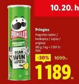 Lidl Pringles ajánlat