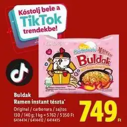 Lidl BULDAK RAMEN Instant tészta ajánlat