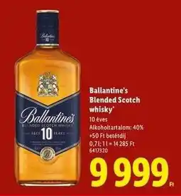 Lidl Ballantine's Blended Scotch whisky ajánlat