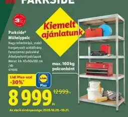Lidl PARKSIDE Műhelypolc ajánlat