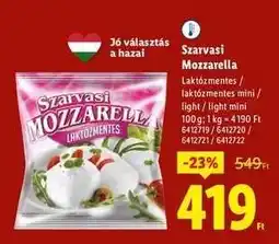 Lidl SZARVASI Mozzarella ajánlat
