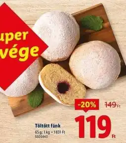 Lidl Töltött fánk ajánlat