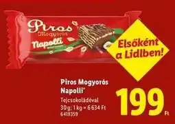 Lidl Piros Mogyorós Napolli ajánlat