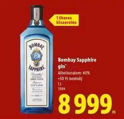 Lidl Bombay Sapphire gin ajánlat