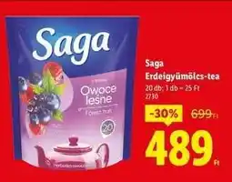 Lidl Saga Erdeigyümölcs-tea ajánlat