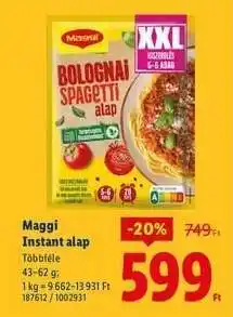 Lidl Maggi Instant alap ajánlat