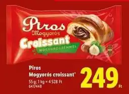 Lidl Piros Mogyorós Croissant ajánlat