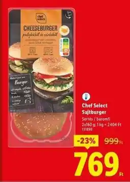Lidl Chef Select Sajtburger ajánlat