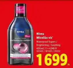 Lidl Nivea Micellás víz ajánlat
