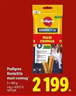 Lidl Pedigree DentaStix maxi csomag ajánlat