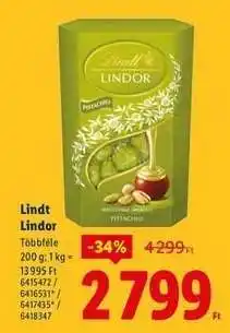 Lidl LINDT LINDOR ajánlat