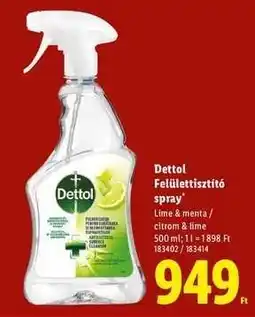 Lidl Dettol felülettisztító spray ajánlat