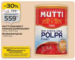 Auchan Mutti Darabolt Paradicsomkonzerv ajánlat