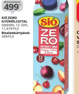 Auchan Si Zero Gyümölcsital ajánlat