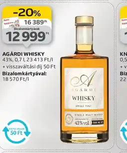 Auchan Agárdi Whisky ajánlat