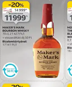 Auchan Maker's Mark Bourbon Whisky ajánlat