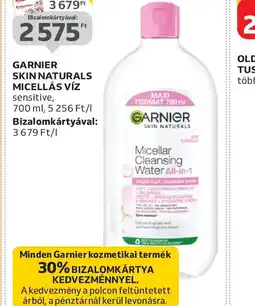 Auchan Garnier Skin Naturals Micellás Víz ajánlat