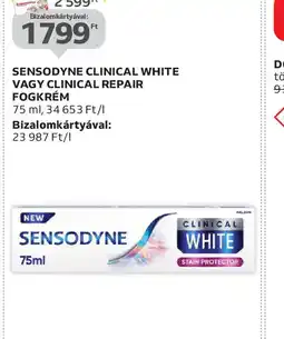 Auchan Sensodyne Clinical White vagy Clinical Repair Fogkrém ajánlat