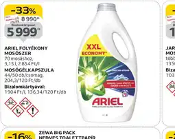 Auchan Ariel Folyékony Mosszer ajánlat