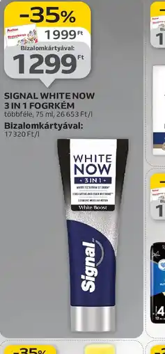 Auchan Signal White Now 3 in 1 Fogkrém ajánlat