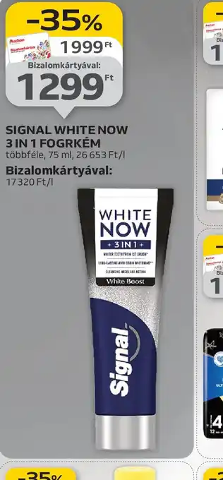 Auchan Signal White Now 3 in 1 Fogkrém ajánlat