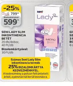Auchan Seni Lady Slim Inkontinencia Betét ajánlat