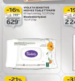 Auchan Violeta Sensitive Nedves Toalettpapír ajánlat