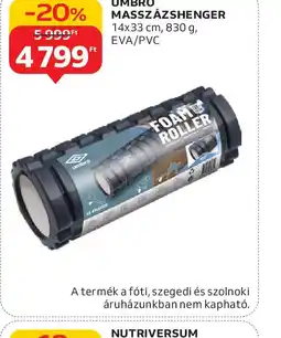 Auchan Umbro Masszázshenger ajánlat
