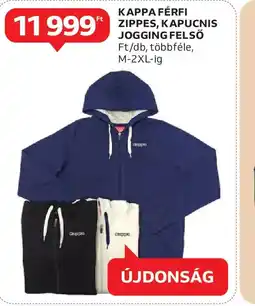 Auchan Kappa Férfi Zippes, Kapucnis Jogging Felső ajánlat
