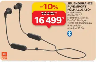 Auchan Jbl endurance run2 sport fülhallgató ajánlat