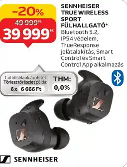 Auchan Sennheiser true wireless sport fülhallgató ajánlat