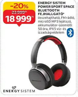 Auchan Energy sistem power sport space bluetooth fejhallgató ajánlat