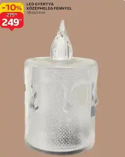 Auchan Led gyertya középmeleg fénnyel ajánlat