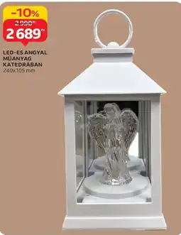 Auchan Led-es angyal műanyag katedrában ajánlat